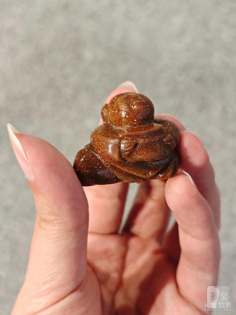 清乾隆 金星玻璃雕童子 - 图7
